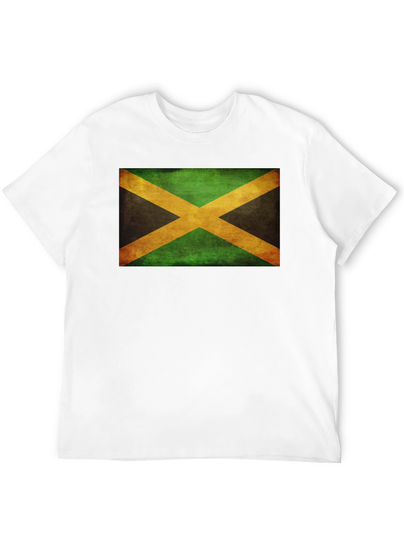 Camiseta Negra con Bandera de Jamaica