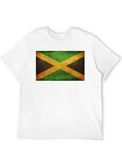 Camiseta Negra con Bandera de Jamaica