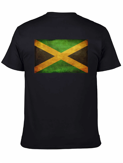Camiseta Negra con Bandera de Jamaica