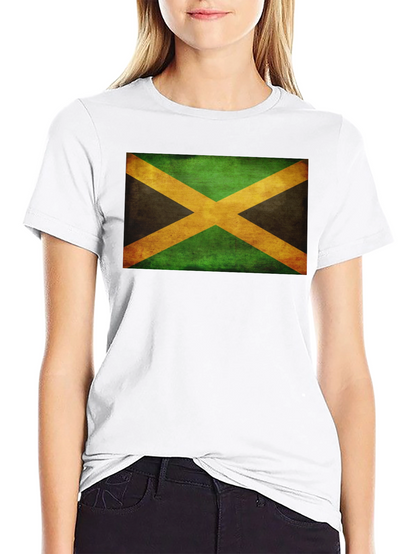 Camiseta Negra con Bandera de Jamaica