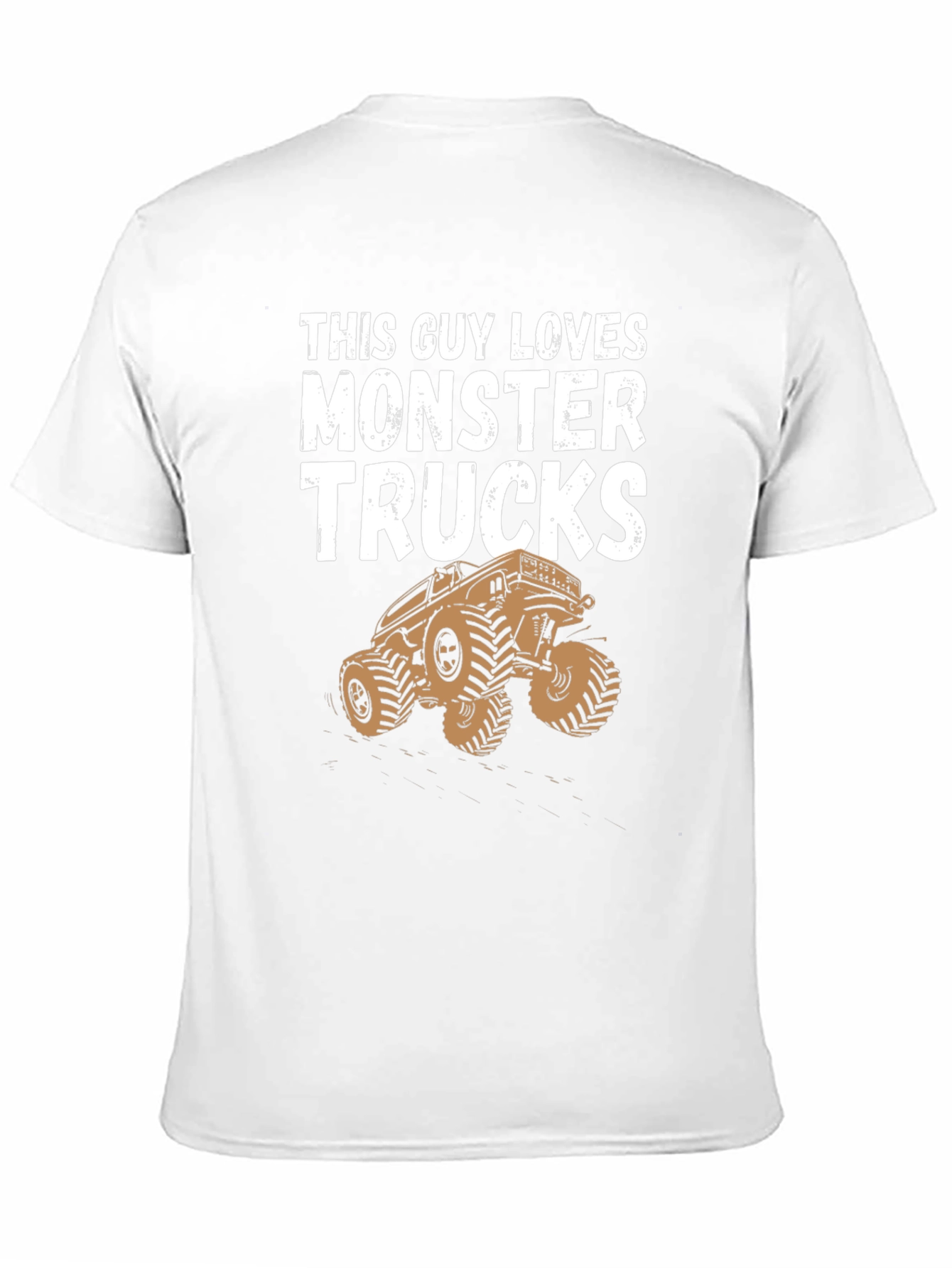 Camiseta Hombre This Guy Loves Monster Trucks Negra