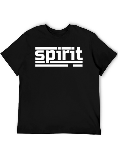Camiseta Negra Spirit Diseño Gráfico Moderno