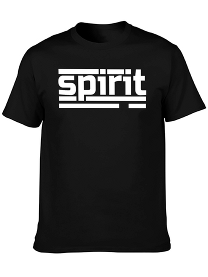 Camiseta Negra Spirit Diseño Gráfico Moderno