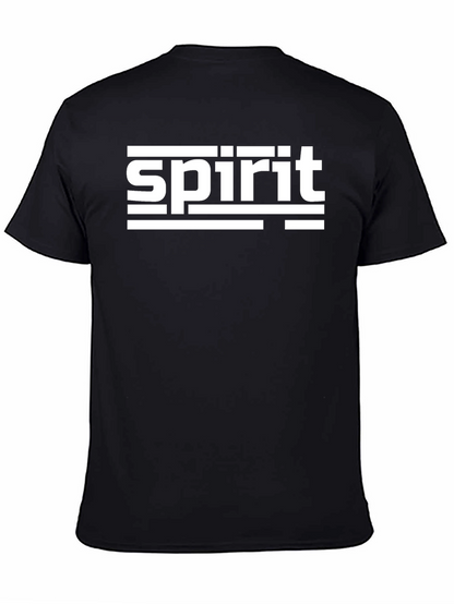 Camiseta Negra Spirit Diseño Gráfico Moderno