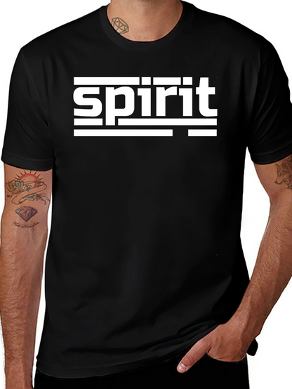 Camiseta Negra Spirit Diseño Gráfico Moderno