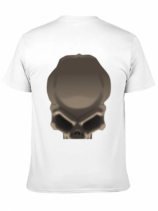 Camiseta Negra Calavera Abstracta para Hombre