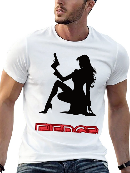 Camiseta Negra Mujer Fatal - Estilo y Audacia