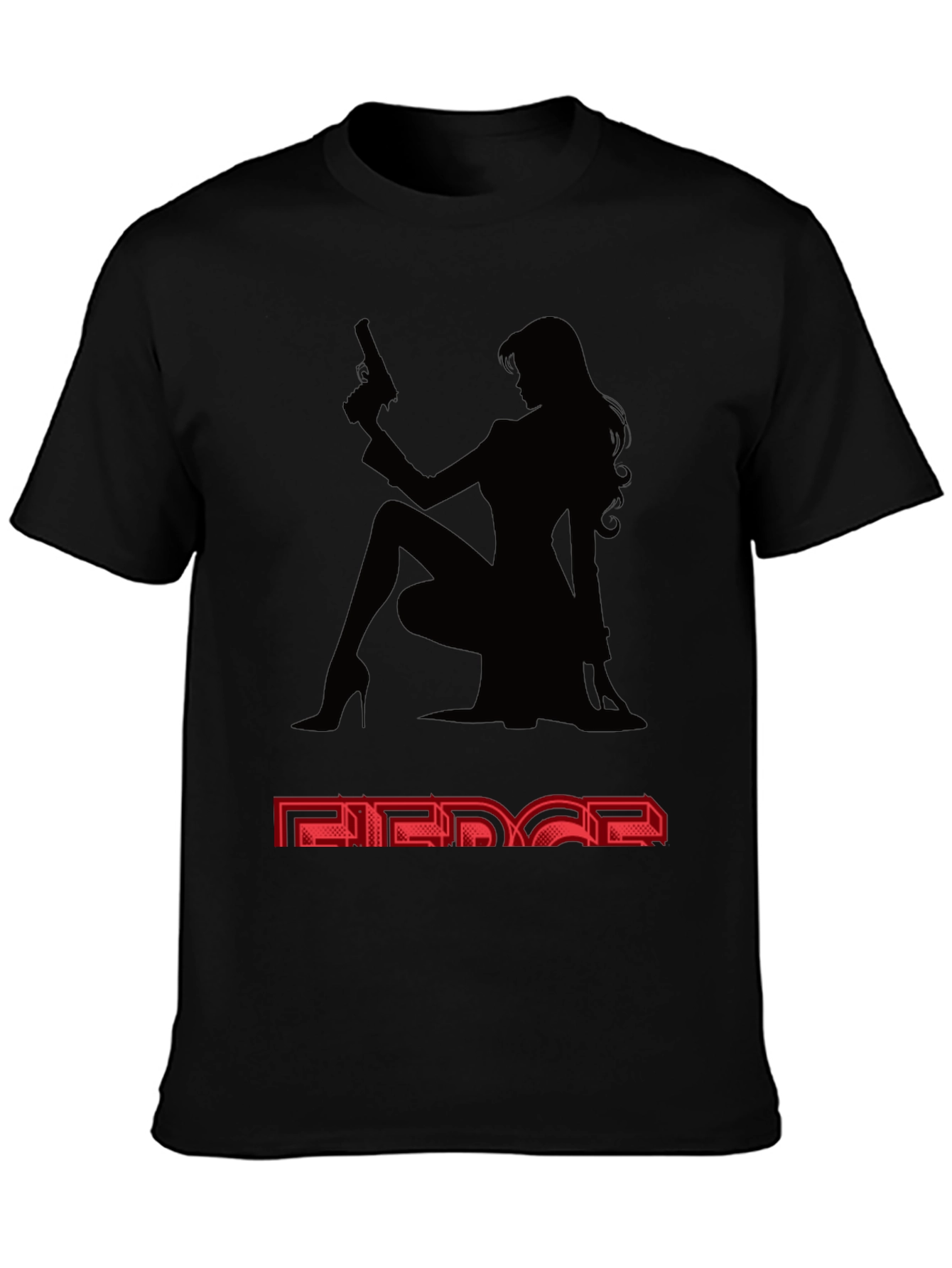 Camiseta Negra Mujer Fatal - Estilo y Audacia