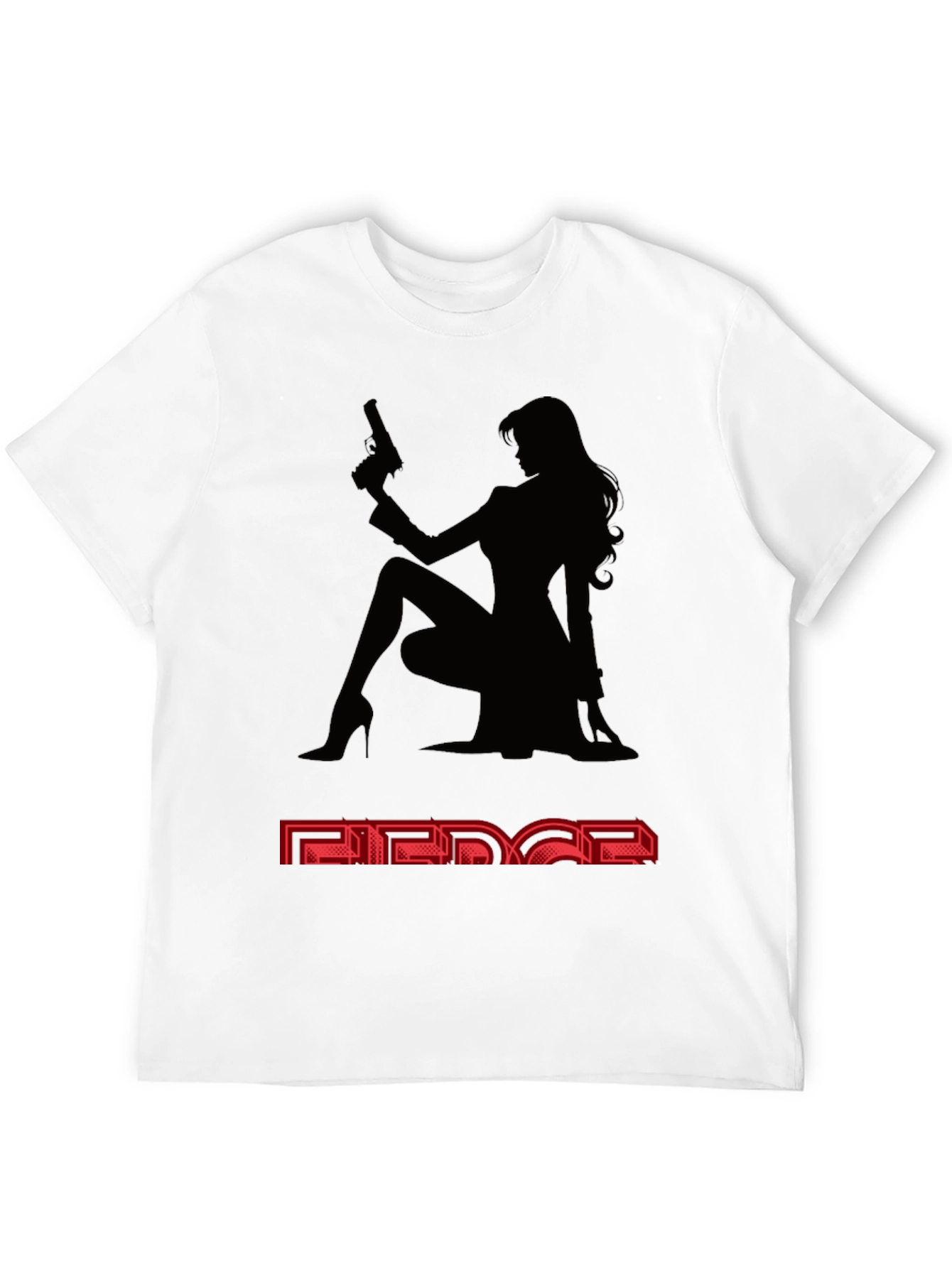 Camiseta Negra Mujer Fatal - Estilo y Audacia