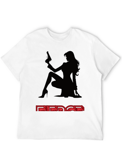 Camiseta Negra Mujer Fatal - Estilo y Audacia