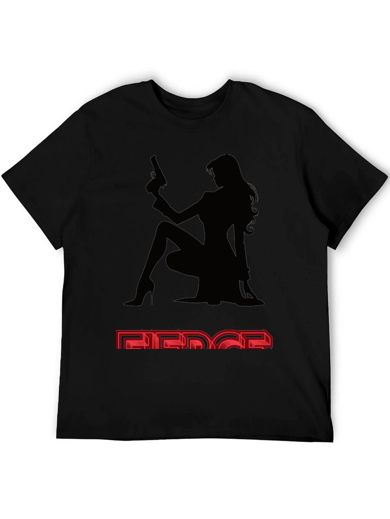 Camiseta Negra Mujer Fatal - Estilo y Audacia