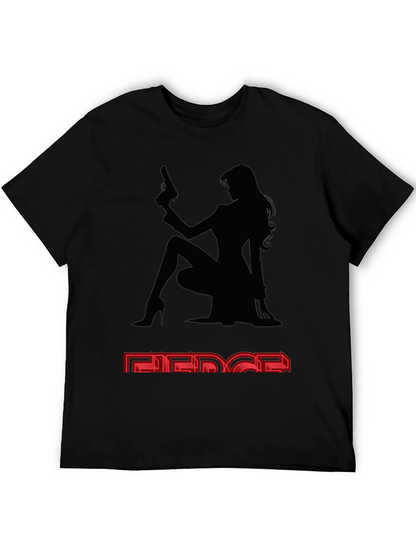 Camiseta Negra Mujer Fatal - Estilo y Audacia