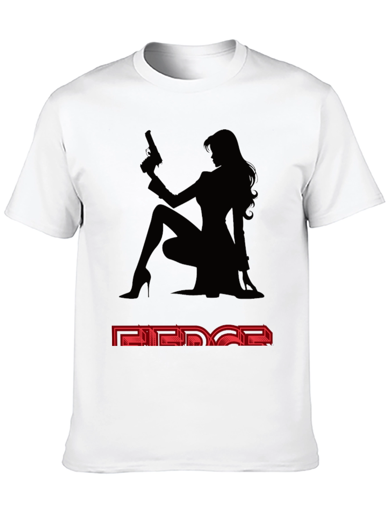 Camiseta Negra Mujer Fatal - Estilo y Audacia