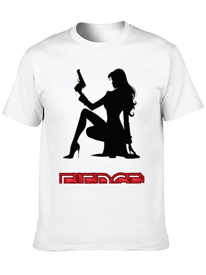Camiseta Negra Mujer Fatal - Estilo y Audacia