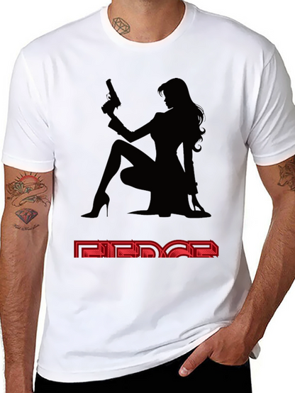 Camiseta Negra Mujer Fatal - Estilo y Audacia
