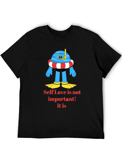 Camiseta Negra con Diseño Divertido de Buceo