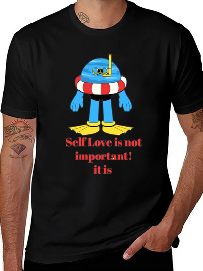 Camiseta Negra con Diseño Divertido de Buceo
