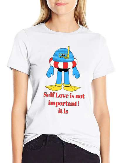 Camiseta Negra con Diseño Divertido de Buceo