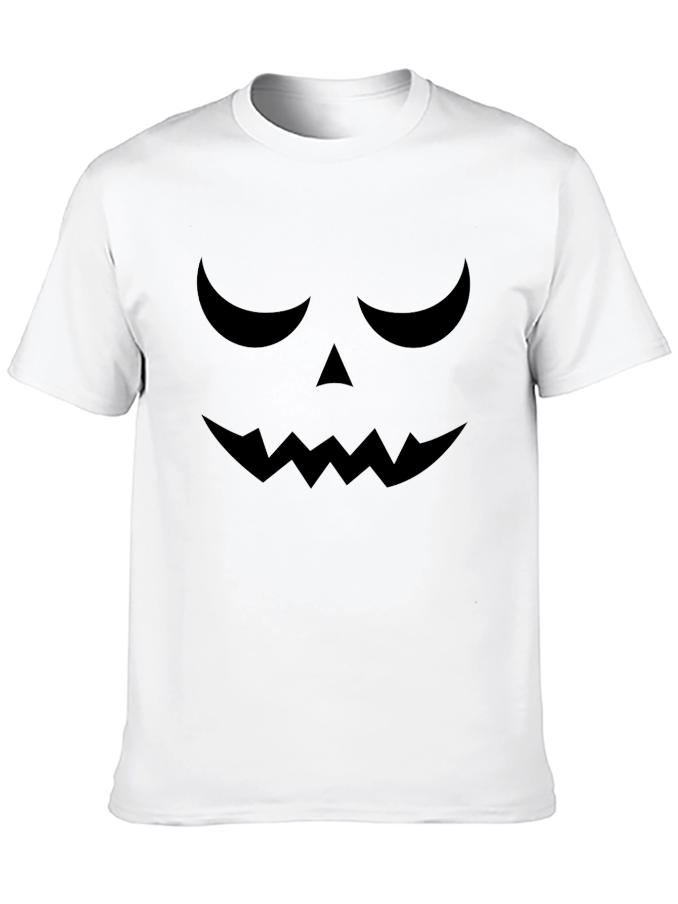 Camiseta Halloween Cara Calabaza Negra