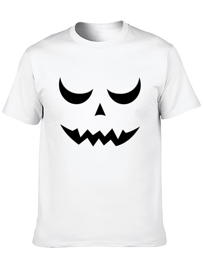 Camiseta Halloween Cara Calabaza Negra