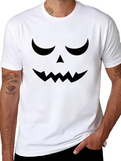 Camiseta Halloween Cara Calabaza Negra