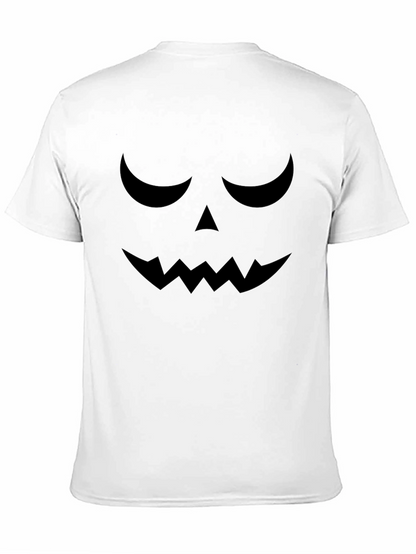 Camiseta Halloween Cara Calabaza Negra
