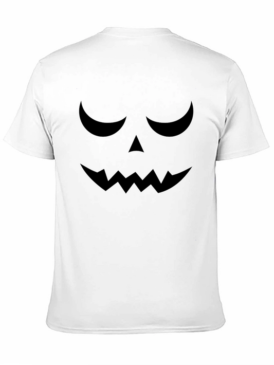 Camiseta Halloween Cara Calabaza Negra
