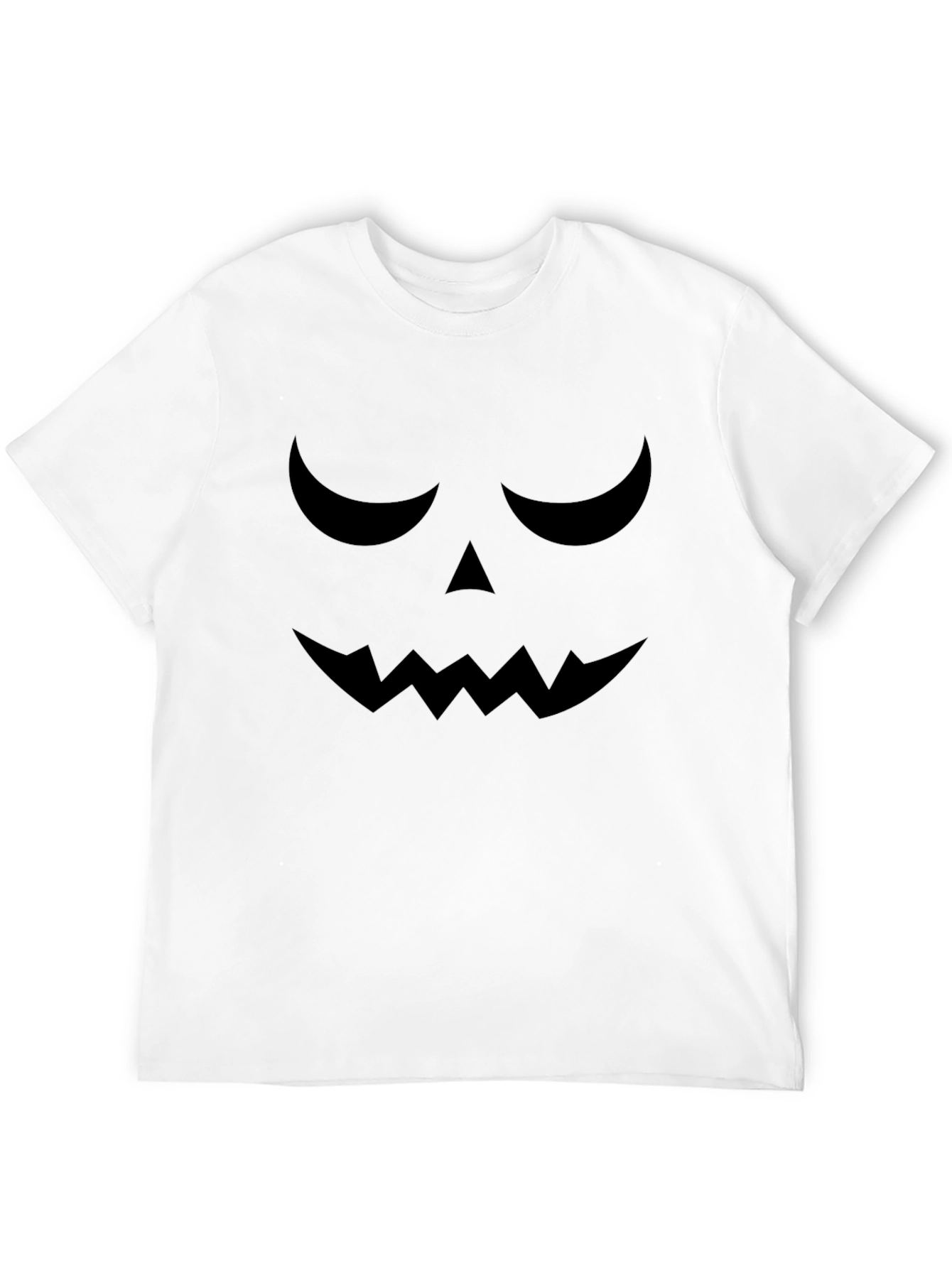 Camiseta Halloween Cara Calabaza Negra