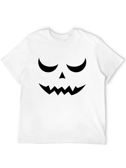 Camiseta Halloween Cara Calabaza Negra