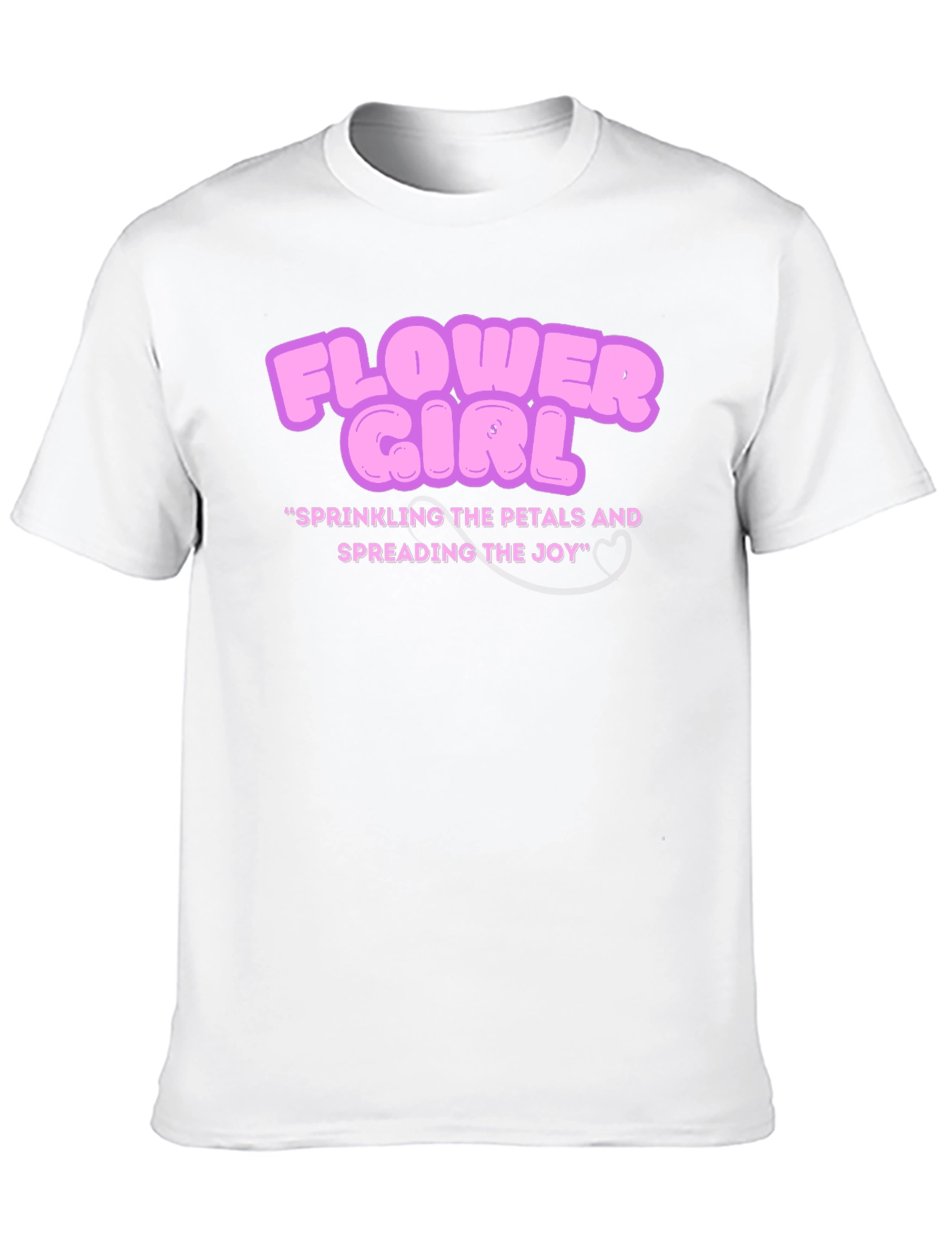 Camiseta Negra Flower Girl para Novias