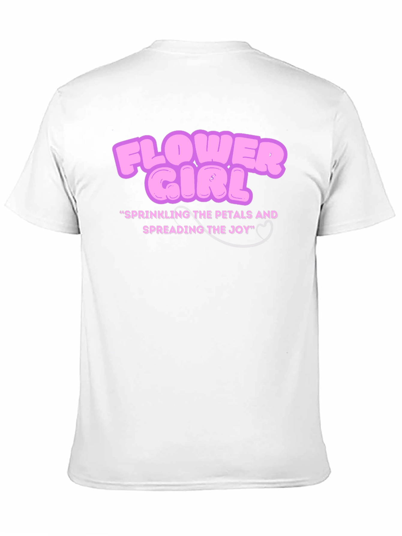 Camiseta Negra Flower Girl para Novias
