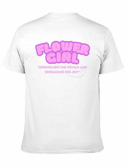Camiseta Negra Flower Girl para Novias