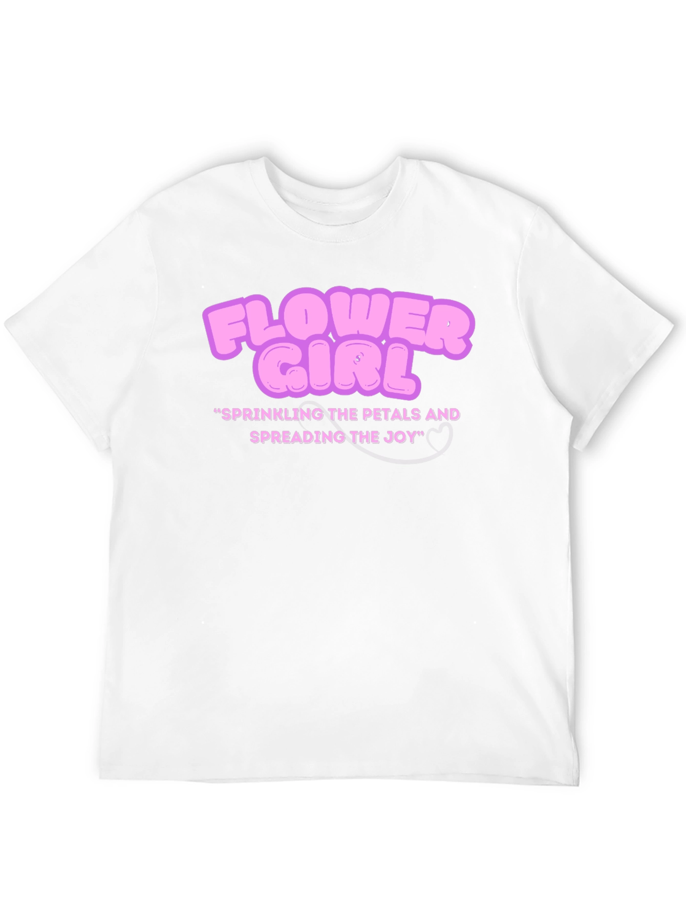 Camiseta Negra Flower Girl para Novias