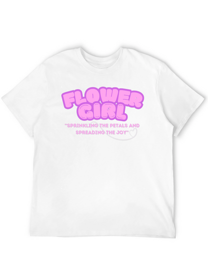 Camiseta Negra Flower Girl para Novias