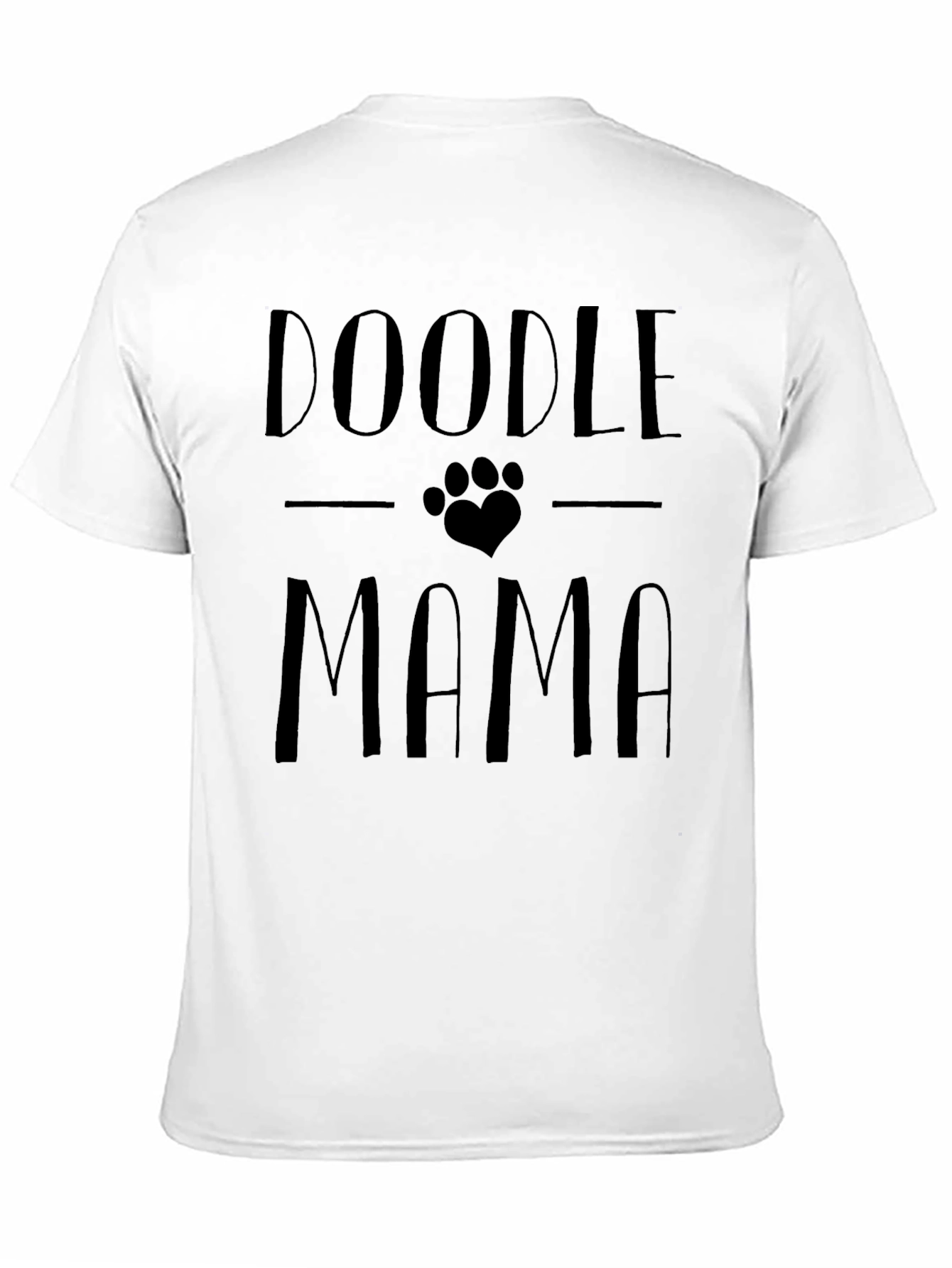 Camiseta Negra Doodle Mama para Amantes de los Perros