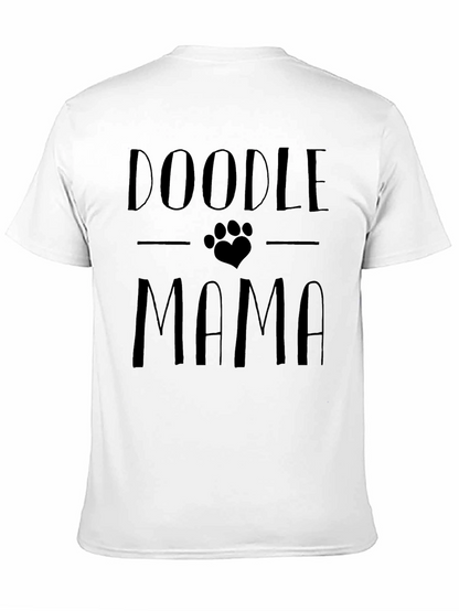 Camiseta Negra Doodle Mama para Amantes de los Perros