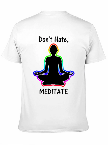 Camiseta Negra No Odies Medita Diseño Yoga