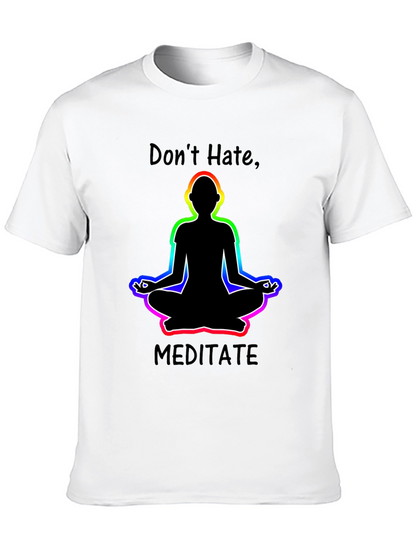 Camiseta Negra No Odies Medita Diseño Yoga