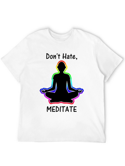 Camiseta Negra No Odies Medita Diseño Yoga