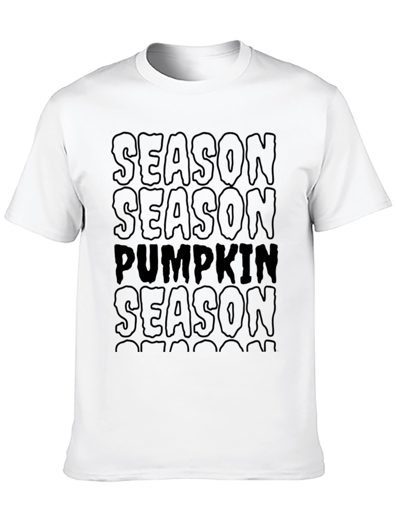 Camiseta Negra Temporada de Calabazas