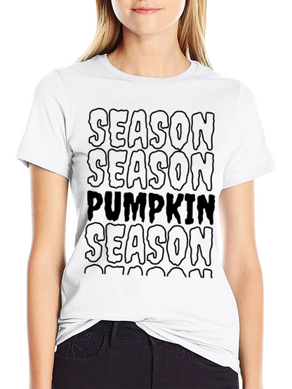 Camiseta Negra Temporada de Calabazas