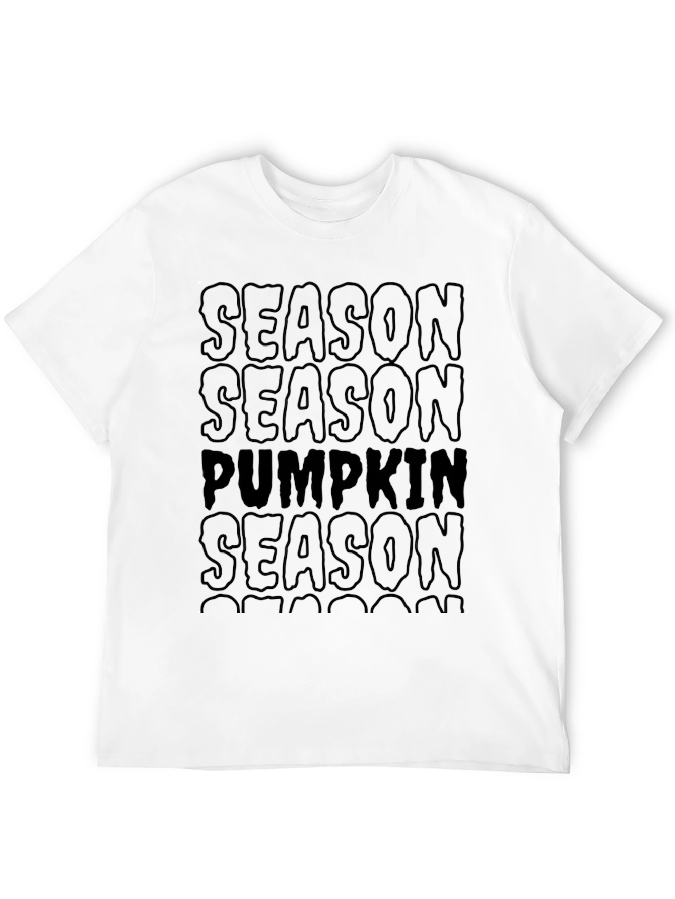 Camiseta Negra Temporada de Calabazas
