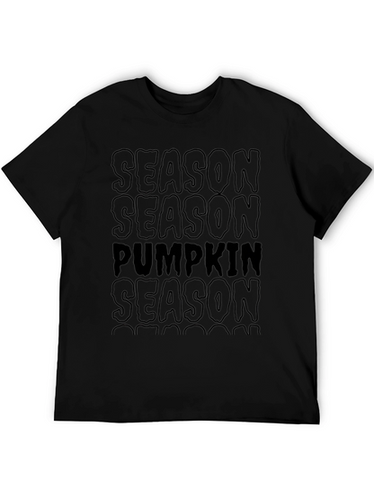 Camiseta Negra Temporada de Calabazas