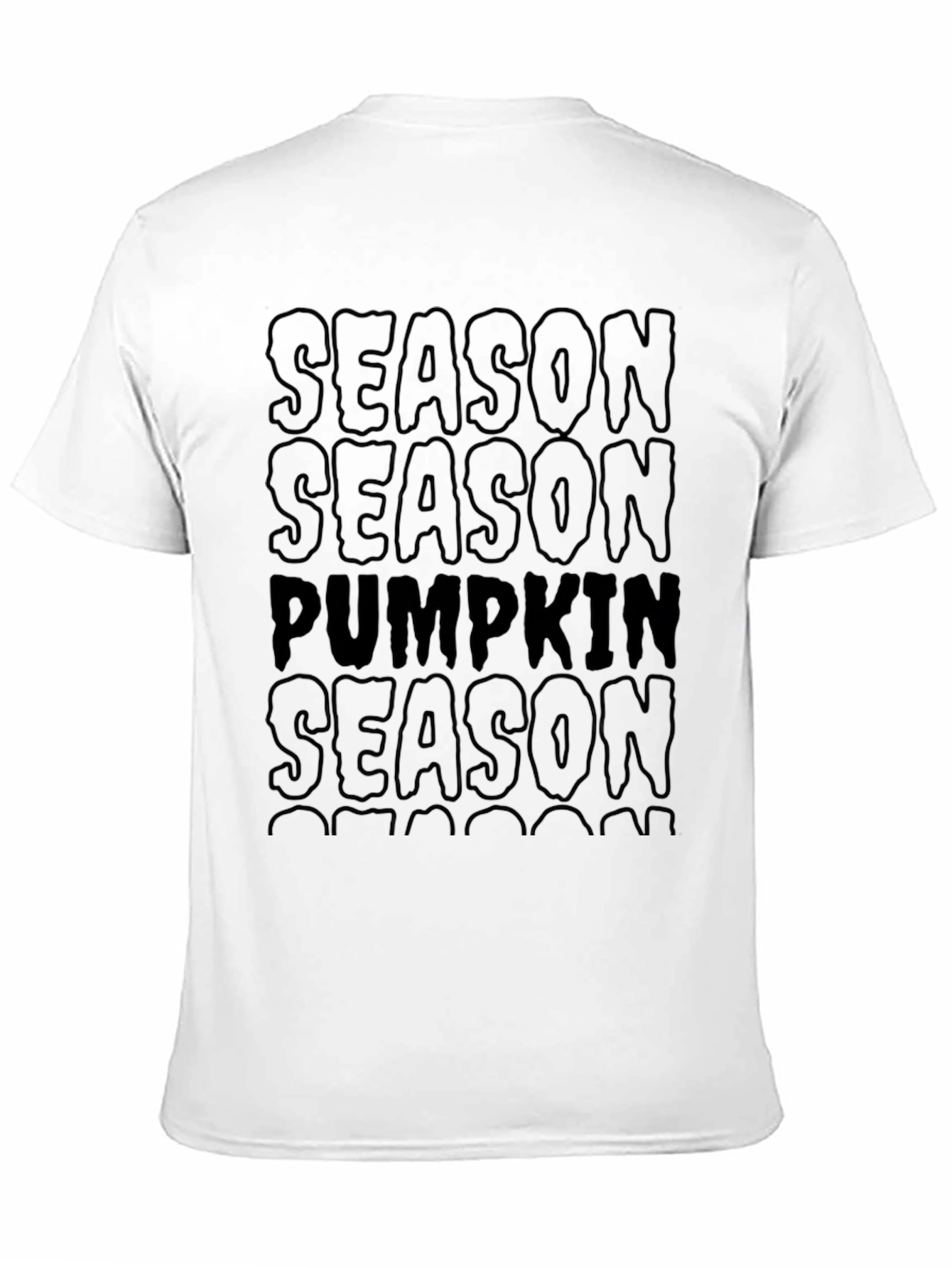 Camiseta Negra Temporada de Calabazas