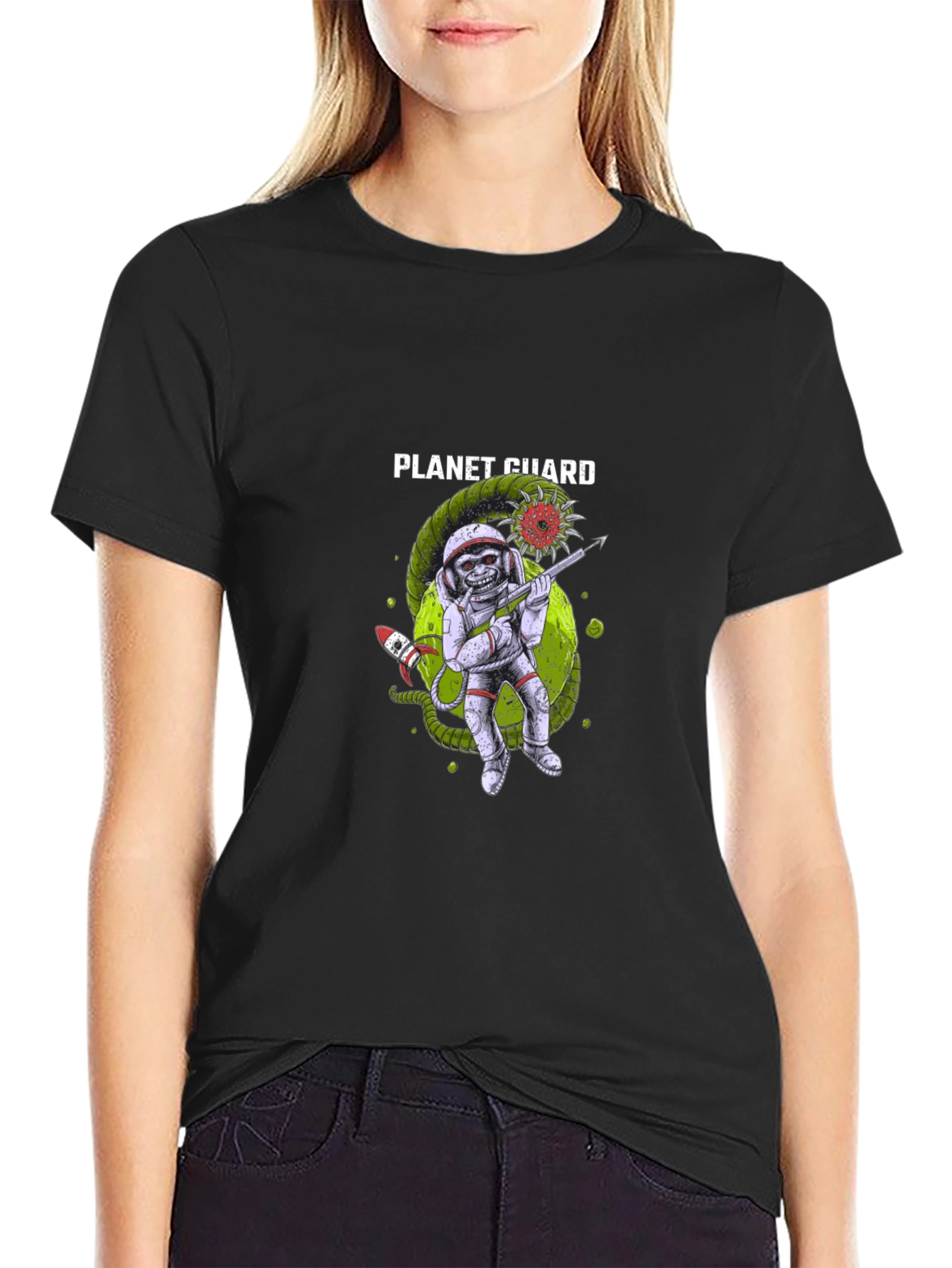 Camiseta Planet Guard Negra