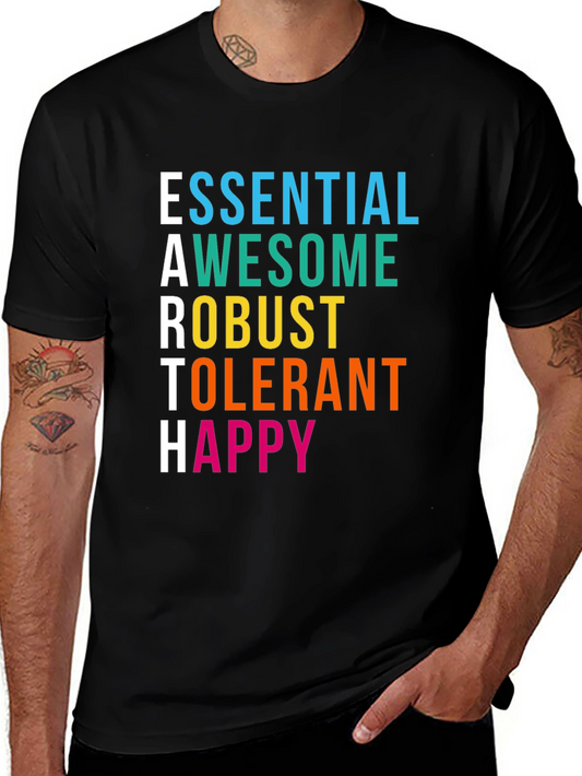 Camiseta Hombre E.A.R.T.H. con Diseño Colorido