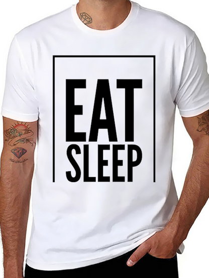 Camiseta Negra Eat Sleep: Comodidad y Estilo