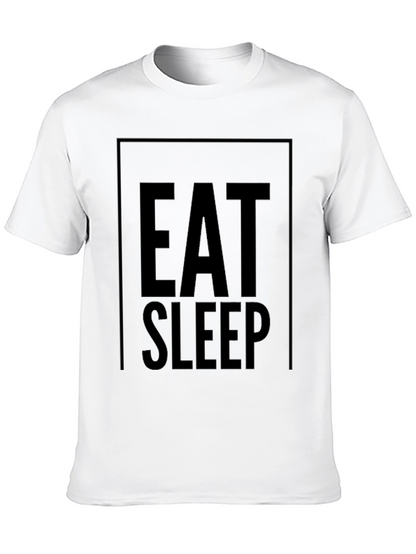 Camiseta Negra Eat Sleep: Comodidad y Estilo