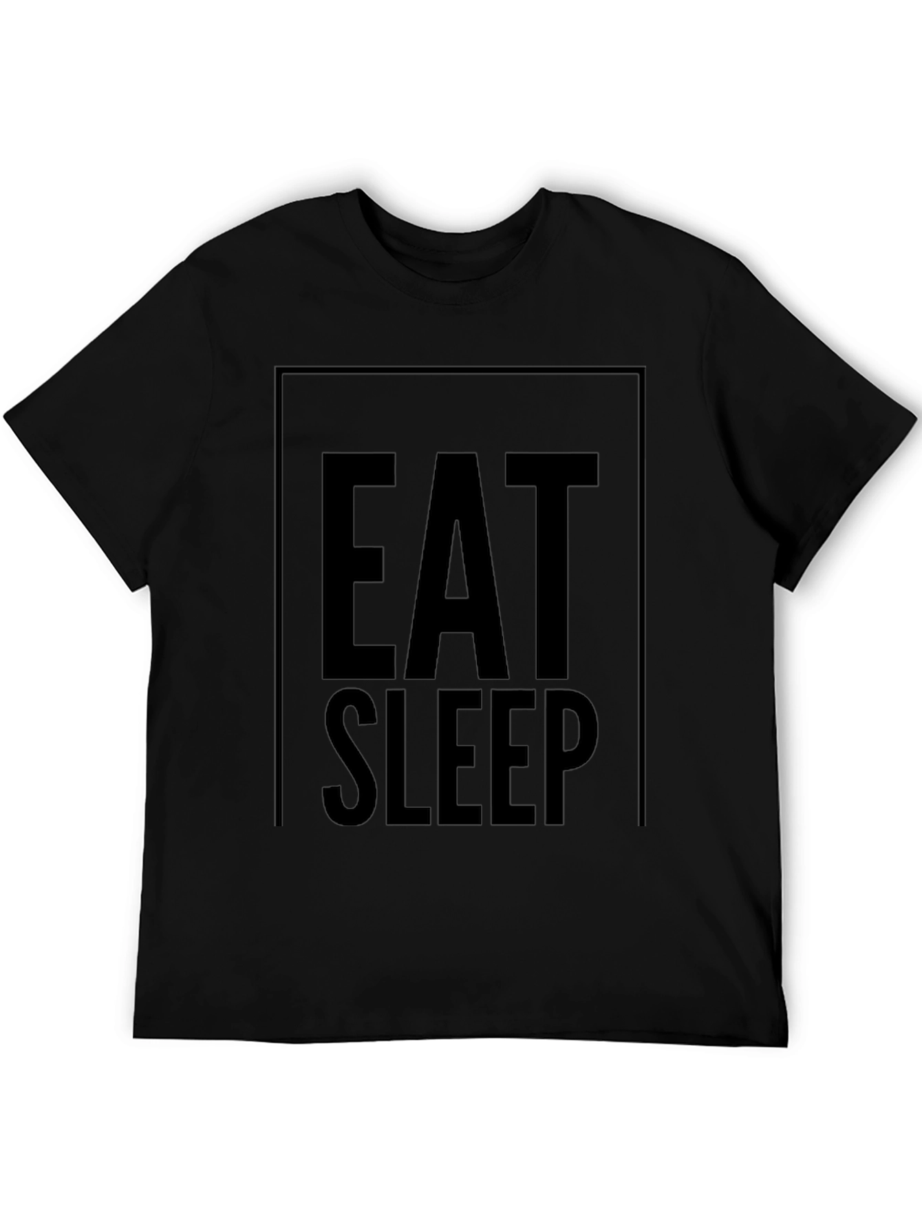 Camiseta Negra Eat Sleep: Comodidad y Estilo