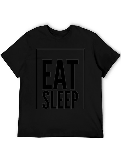 Camiseta Negra Eat Sleep: Comodidad y Estilo